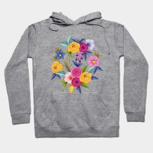 Watercolor Floral Art - Botanical Art Hoodie